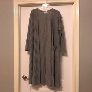 Gray Ribbed LulaRoe Sarah